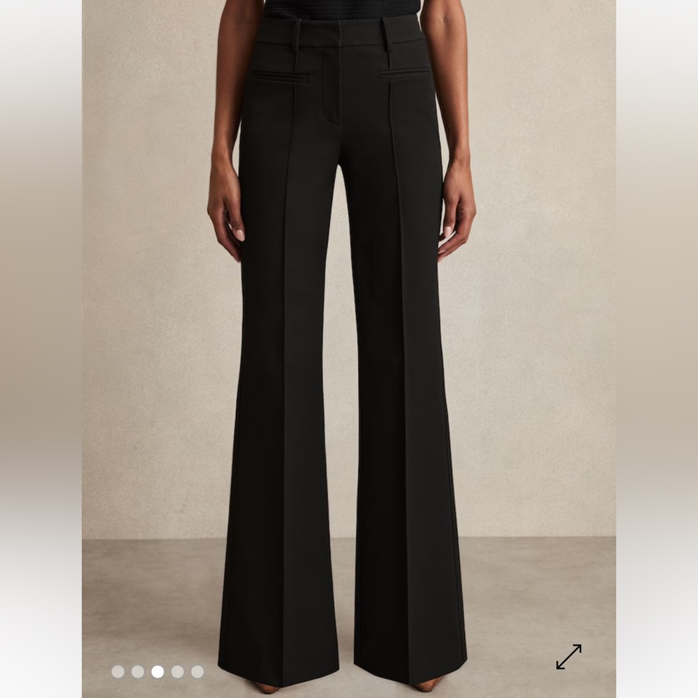 Reiss Claude
High Rise Flared Trousers in Black - Picture 2 of 11